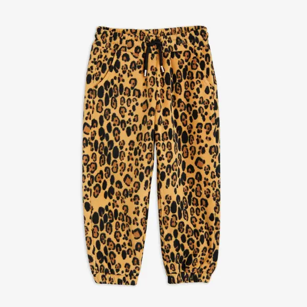 Leopard Fleece Trousers-image-0