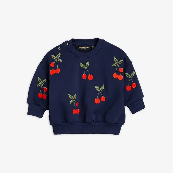 Cherry Embroidered Sweatshirt-image-4