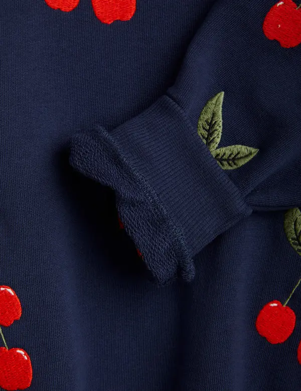 Cherry Embroidered Sweatshirt-image-2
