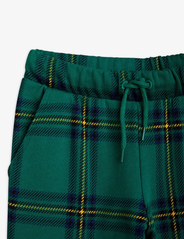 Check Sweatpants Green-image-2