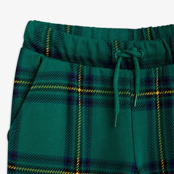Check Sweatpants Green-image-2