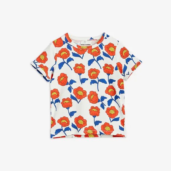 Flowers T-Shirt Red-image-0