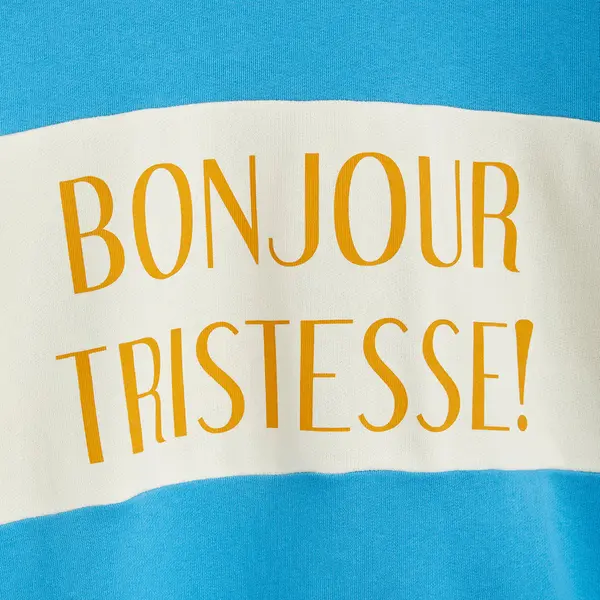Bonjour Tristesse Adult Sweatshirt Blue-image-2