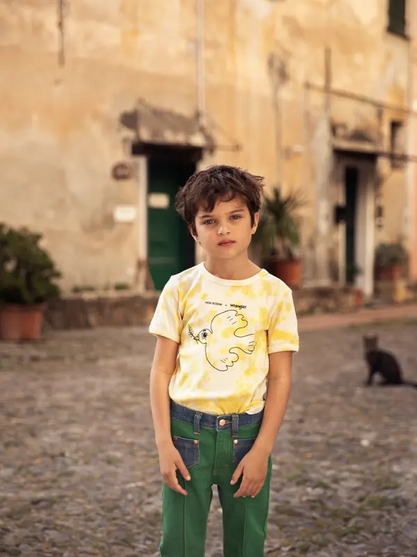 M.Rodini x Wrangler T-shirt Gul-image-2