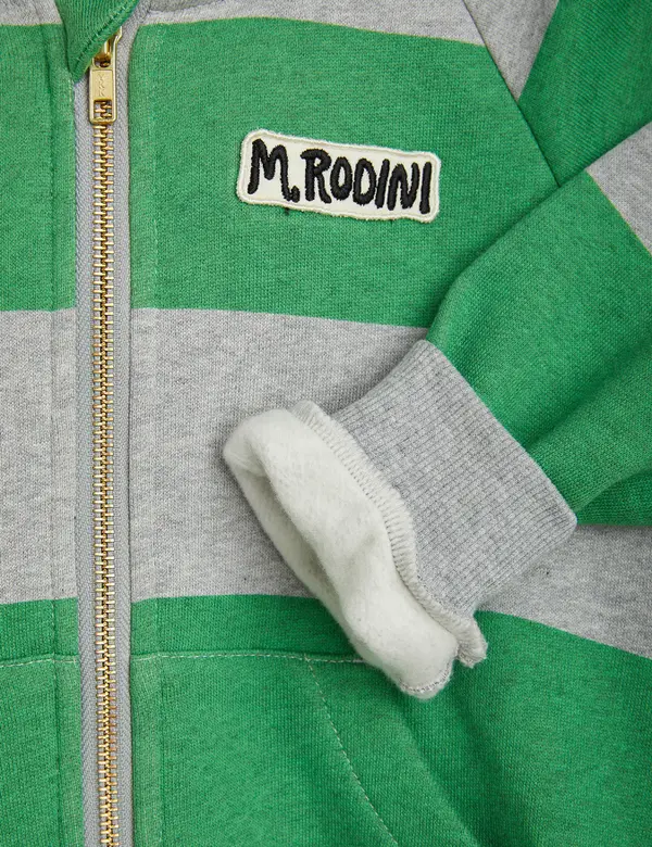Stripe Zip Hoodie-image-3