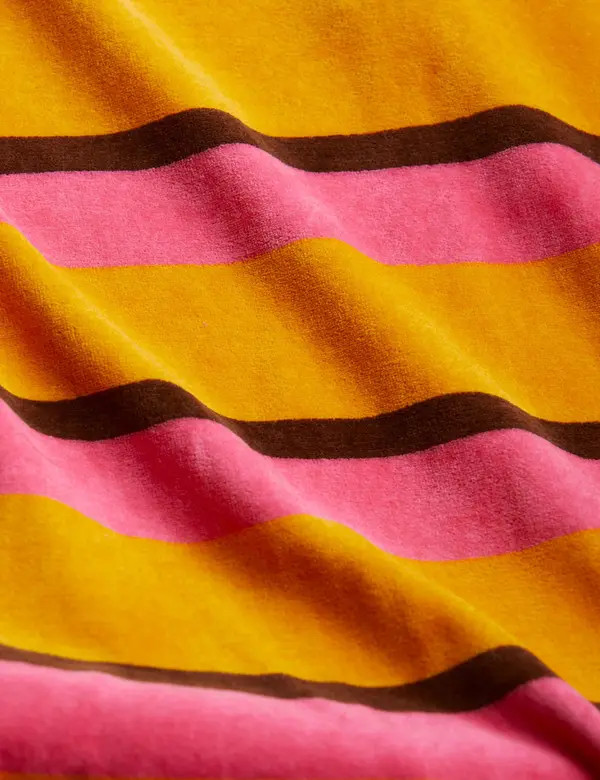 Stripe Velour Sweatshirt-image-2