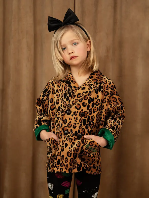 Leopard Velvet Blazer-image-4