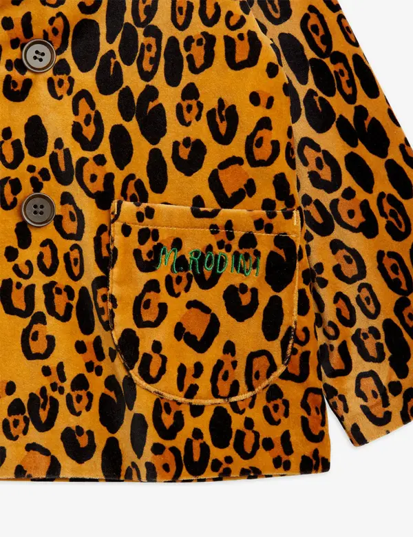 Leopard Velvet Blazer-image-2