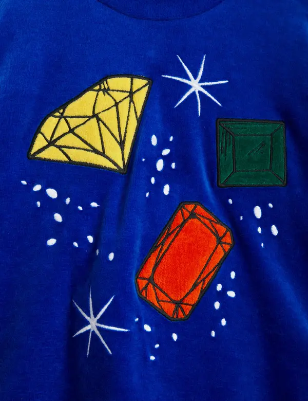Jewels Velour Sweatshirt-image-2