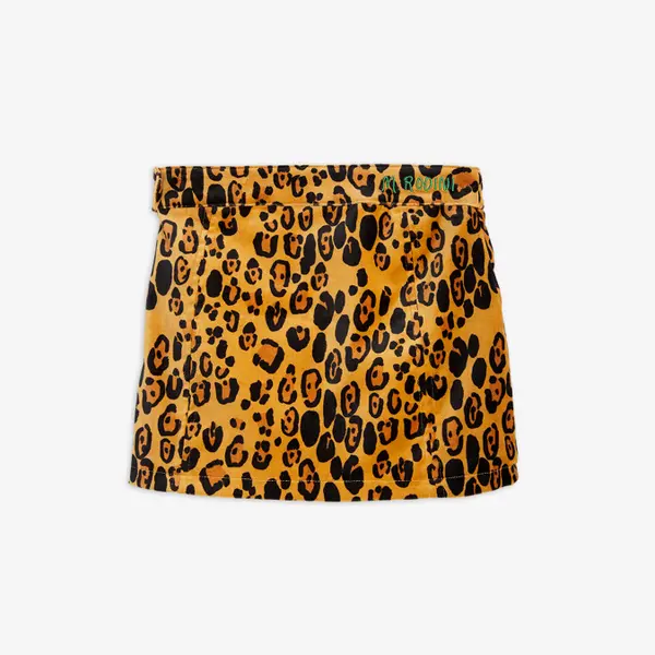Leopard Sammetskjol-image-1