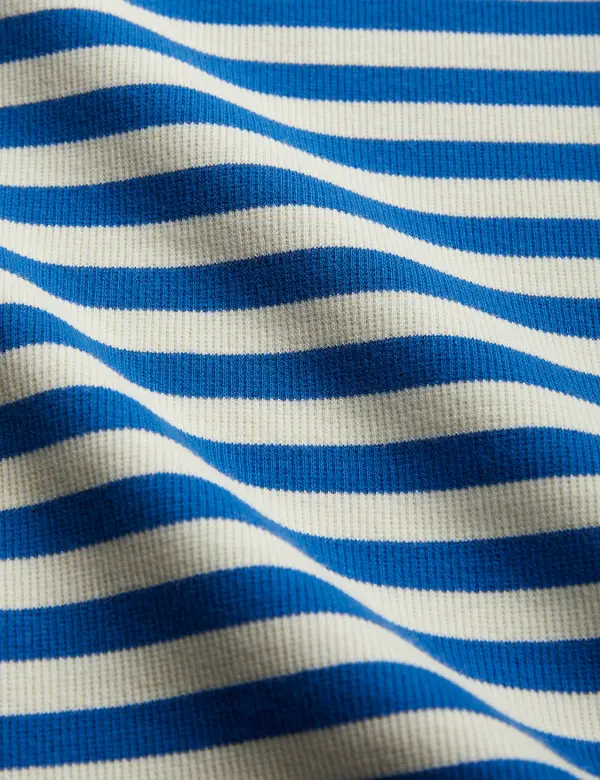 Upcyclad Stripe Långärmad T-Shirt-image-3