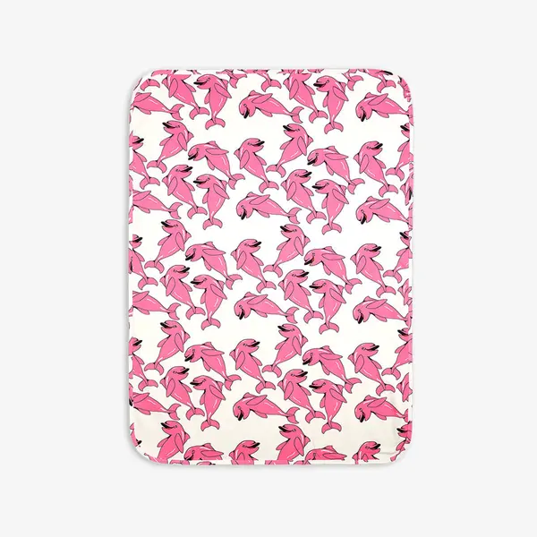Dolphin Baby Blanket Pink-image-0